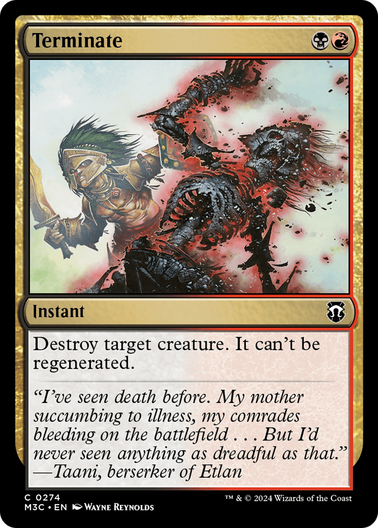 Terminate (Ripple Foil) [Modern Horizons 3 Commander] | Gamers Paradise