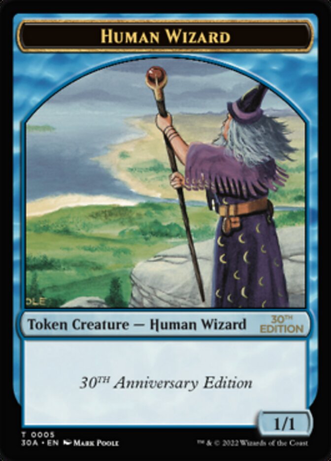 Human Wizard Token [30th Anniversary Tokens] | Gamers Paradise