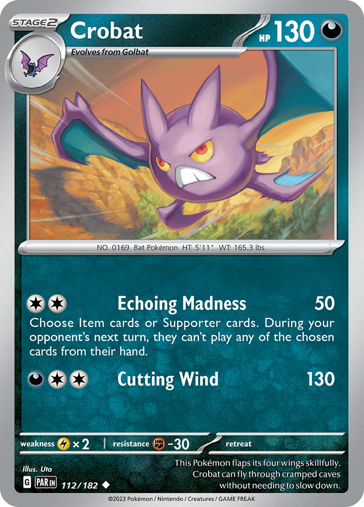 Crobat (112/182) [Scarlet & Violet: Paradox Rift] | Gamers Paradise