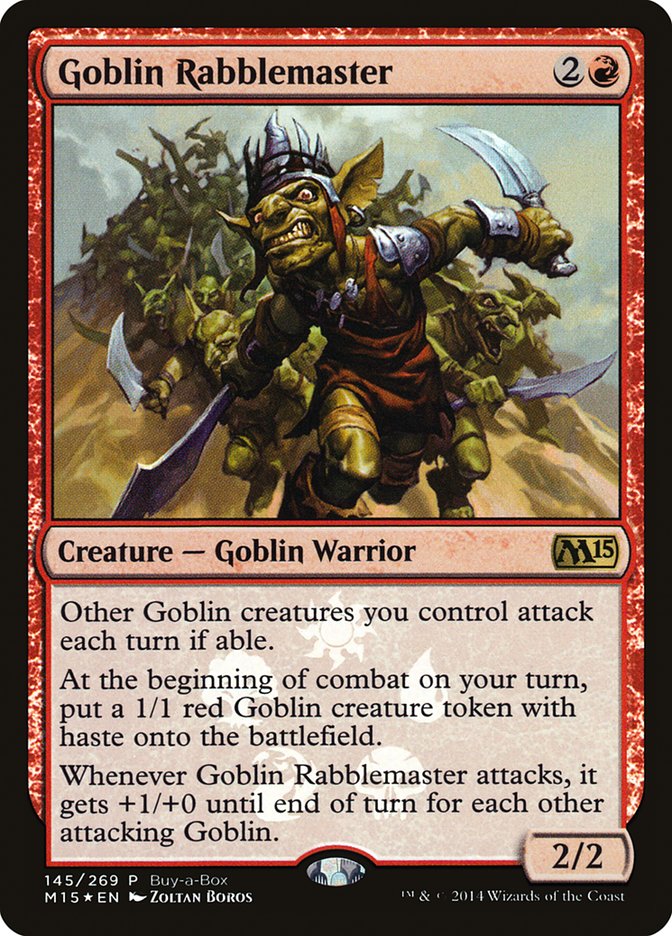Goblin Rabblemaster (Buy-A-Box) [Magic 2015 Promos] | Gamers Paradise