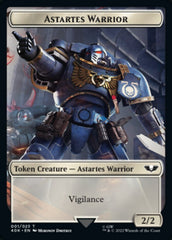 Astartes Warrior // Robot Double-Sided Token (Surge Foil) [Warhammer 40,000 Tokens] | Gamers Paradise