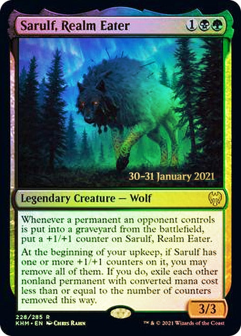 Sarulf, Realm Eater [Kaldheim Prerelease Promos] | Gamers Paradise