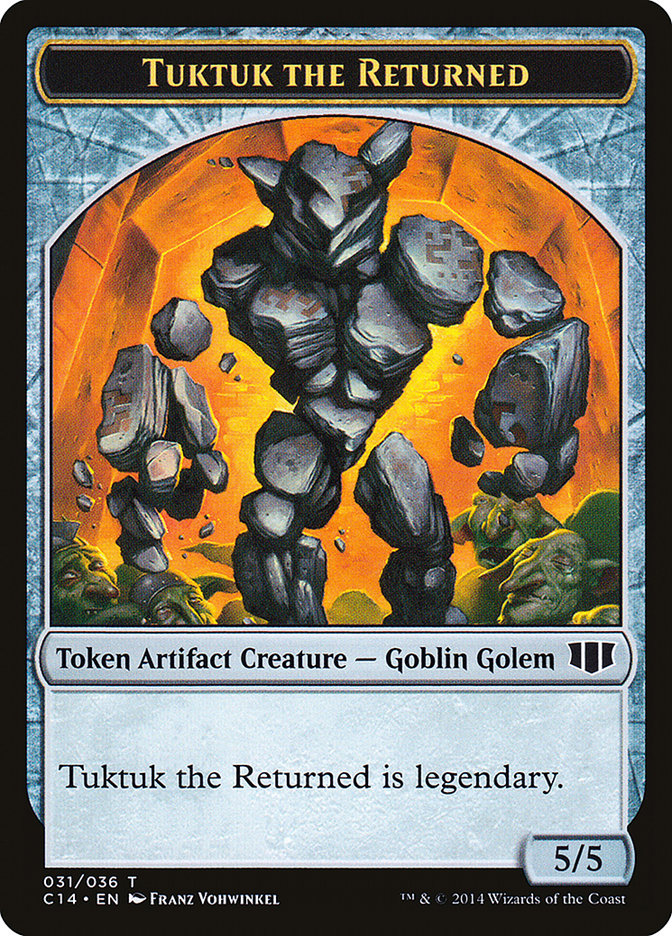 Daretti, Scrap Savant Emblem // Tuktuk the Returned Double-Sided Token [Commander 2014 Tokens] | Gamers Paradise