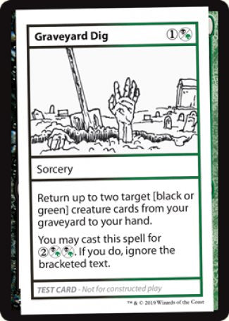 Graveyard Dig (2021 Edition) [Mystery Booster Playtest Cards] | Gamers Paradise