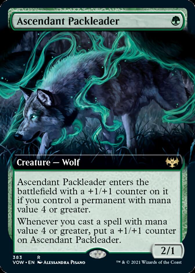 Ascendant Packleader (Extended Art) [Innistrad: Crimson Vow] | Gamers Paradise