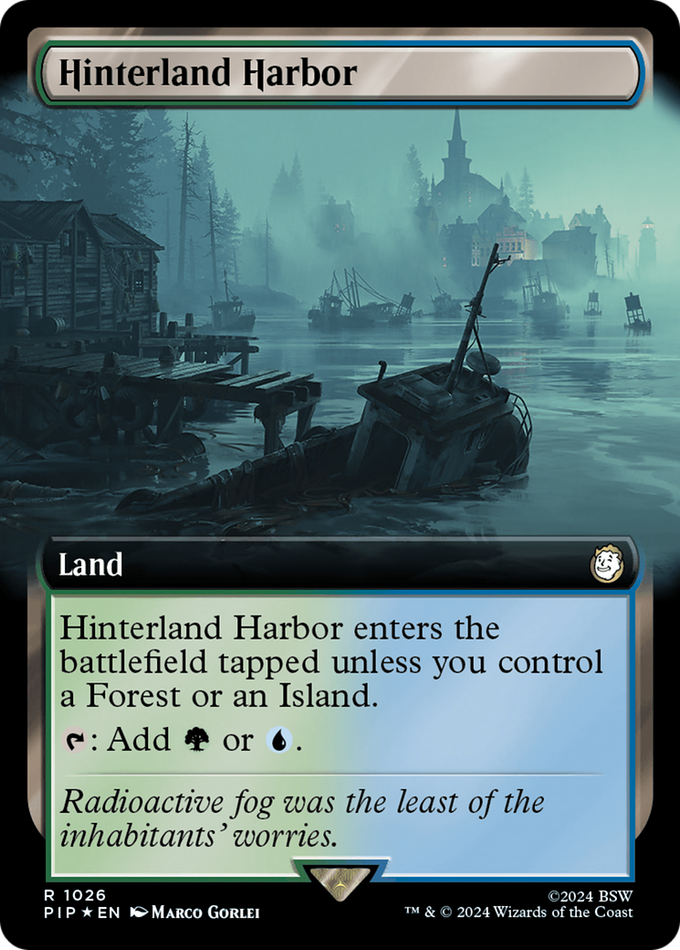Hinterland Harbor (Extended Art) (Surge Foil) [Fallout] | Gamers Paradise