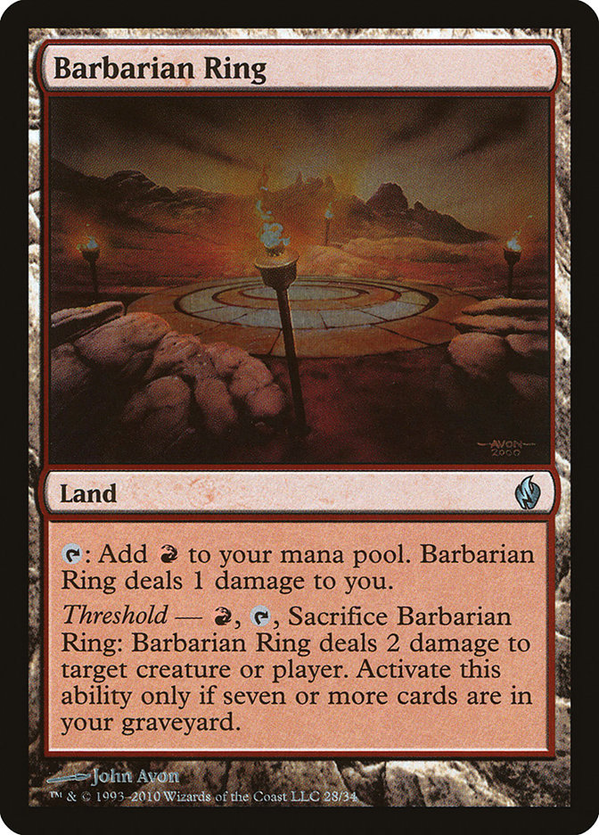 Barbarian Ring [Premium Deck Series: Fire and Lightning] | Gamers Paradise