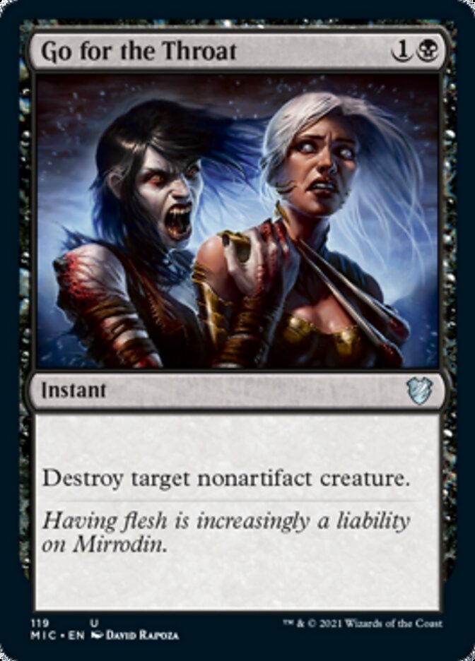 Go for the Throat [Innistrad: Midnight Hunt Commander] | Gamers Paradise