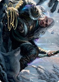 Jorn, God of Winter Art Card (Gold-Stamped Signature) [Kaldheim Art Series] | Gamers Paradise