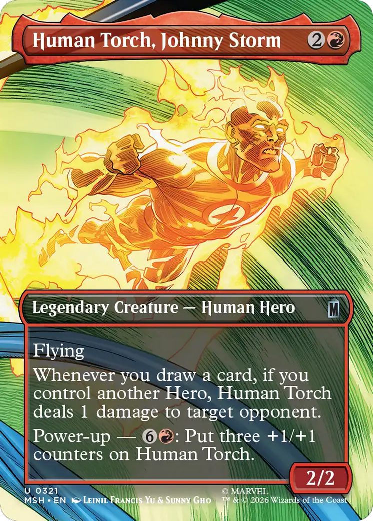 Human Torch, Johnny Storm (Borderless) [Marvel Super Heroes] | Gamers Paradise