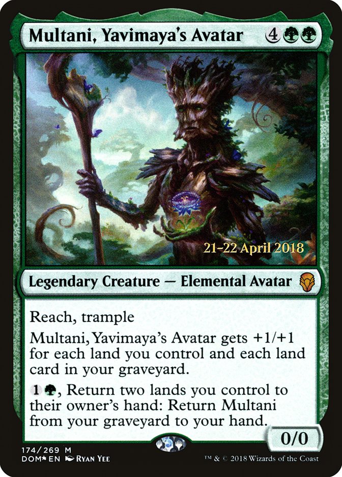 Multani, Yavimaya's Avatar [Dominaria Prerelease Promos] | Gamers Paradise