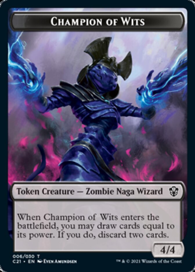 Eldrazi // Champion of Wits Double-Sided Token [Commander 2021 Tokens] | Gamers Paradise