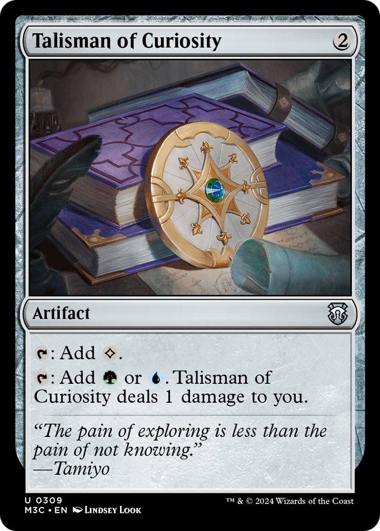 Talisman of Curiosity (Ripple Foil) [Modern Horizons 3 Commander] | Gamers Paradise