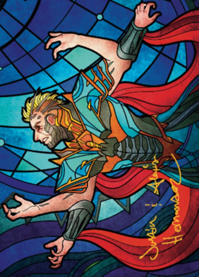 Ertai Resurrected Art Card 2 (Gold-Stamped Signature) [Dominaria United Art Series] | Gamers Paradise