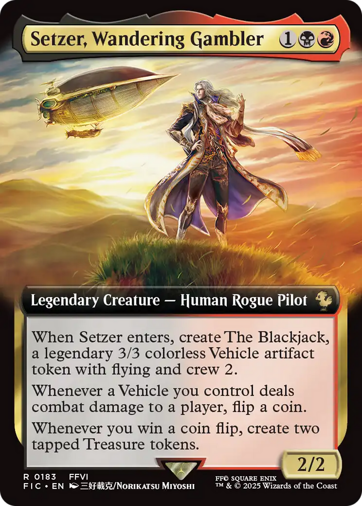 Setzer, Wandering Gambler (Extended Art) [FINAL FANTASY Commander] | Gamers Paradise