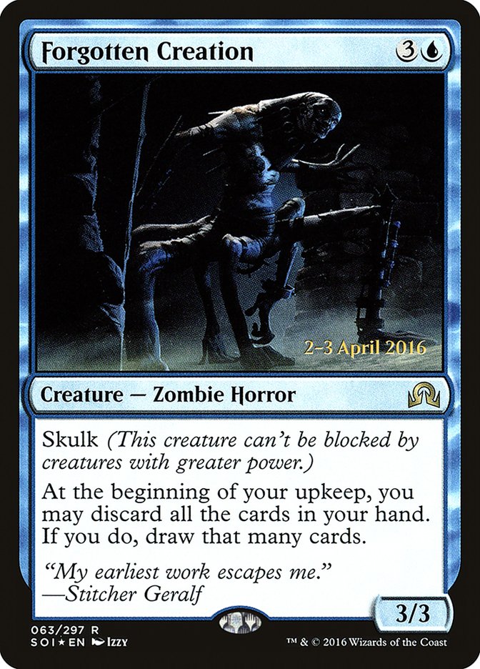 Forgotten Creation [Shadows over Innistrad Prerelease Promos] | Gamers Paradise