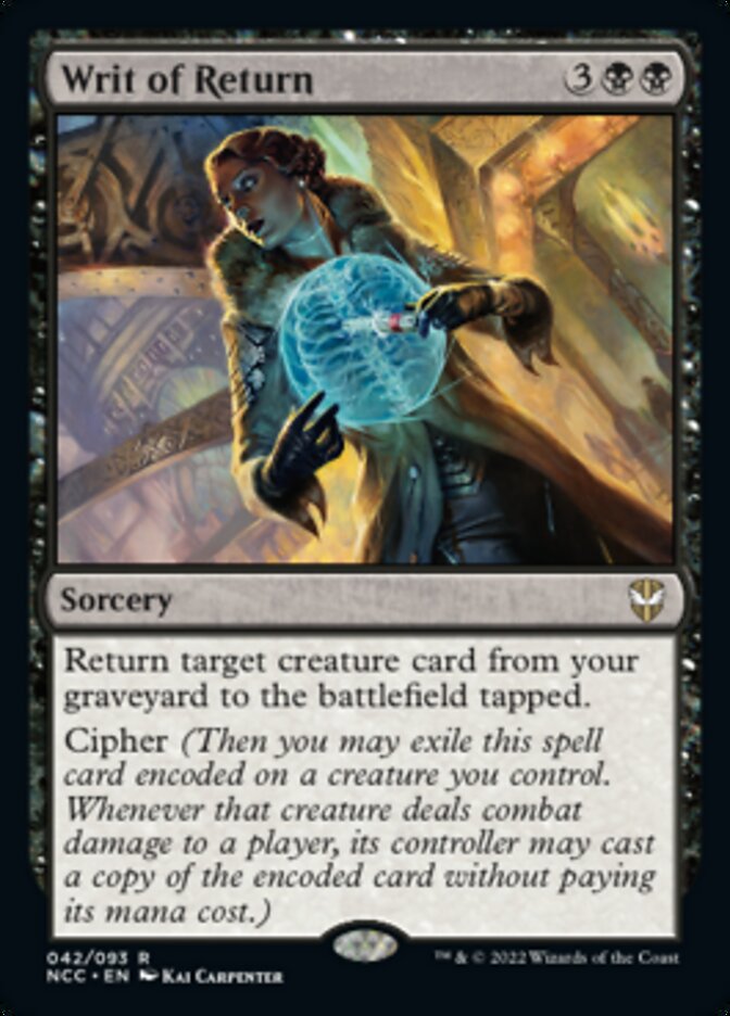 Writ of Return [Streets of New Capenna Commander] | Gamers Paradise