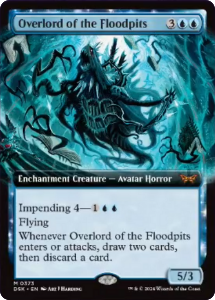 Overlord of the Floodpits (Extended Art) [Duskmourn: House of Horror] | Gamers Paradise