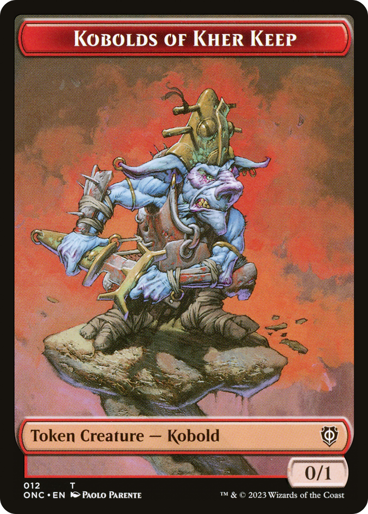 Kobolds of Kher Keep // Dragon Double-Sided Token [Phyrexia: All Will Be One Commander Tokens] | Gamers Paradise