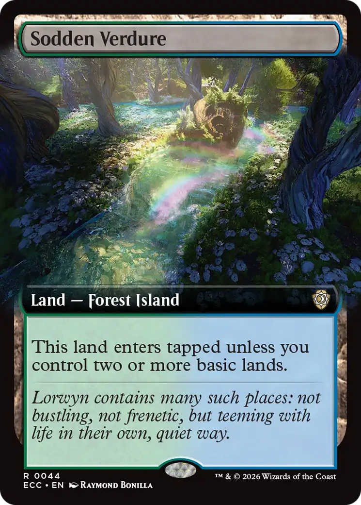 Sodden Verdure (Extended Art) [Lorwyn Eclipsed Commander] | Gamers Paradise
