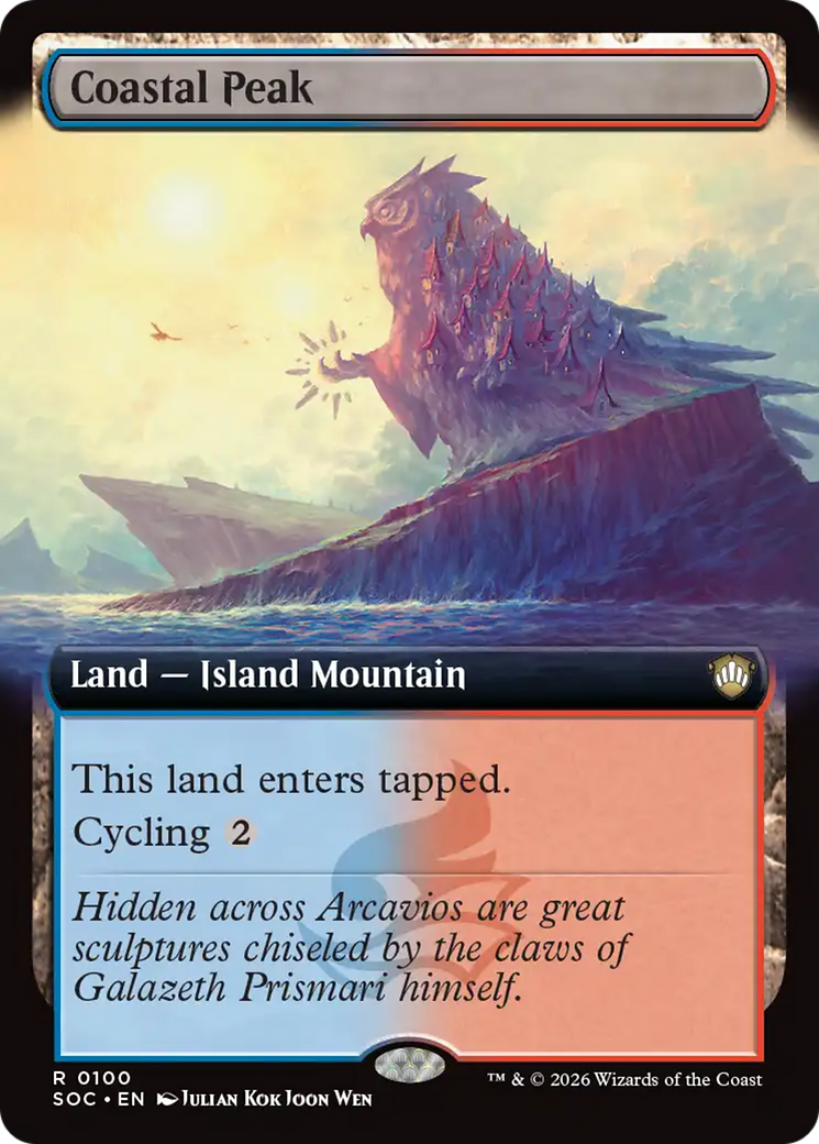 Coastal Peak (Extended Art) [Secrets of Strixhaven Commander] | Gamers Paradise