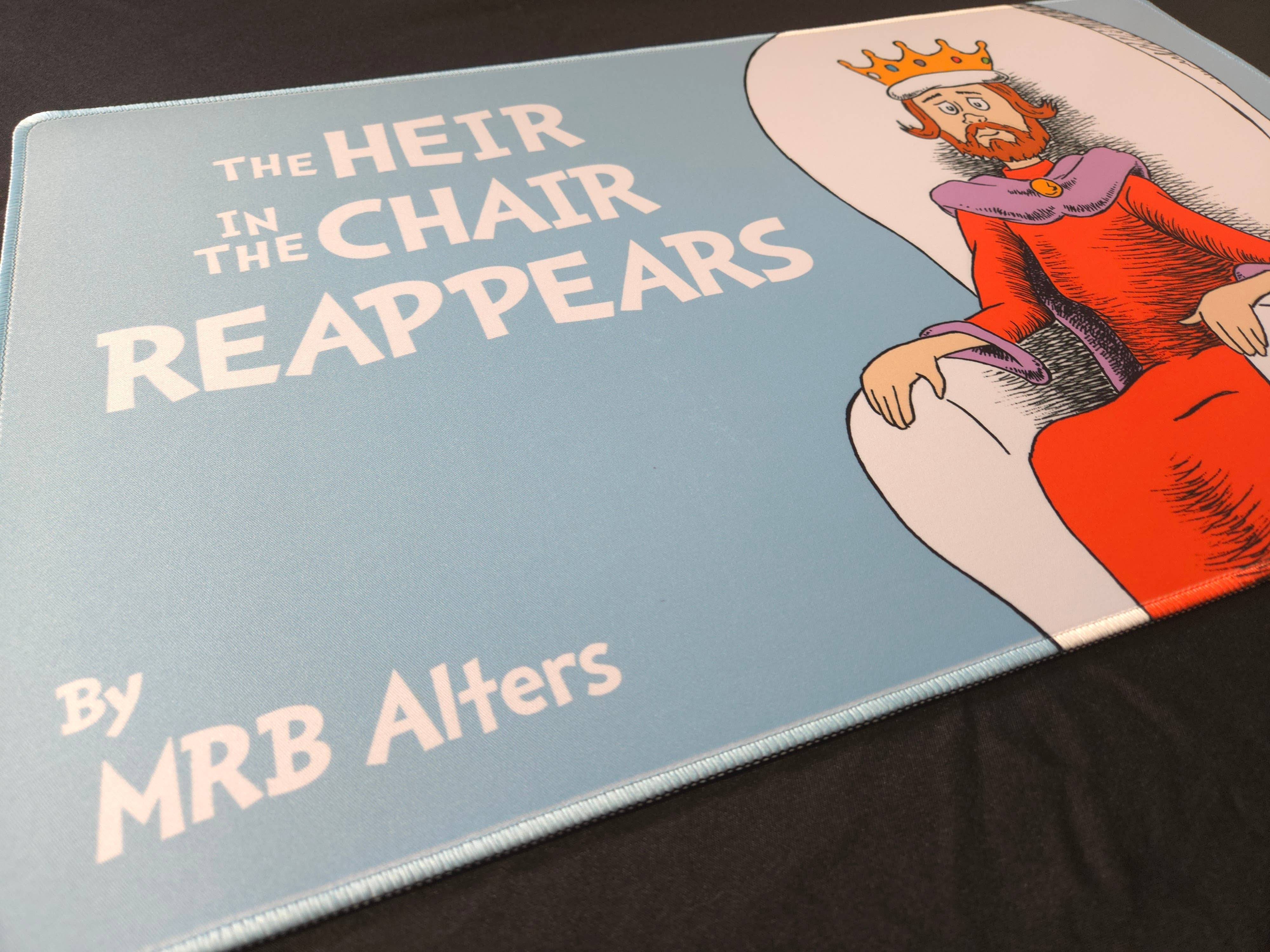 "The Heir in the Chair Reappears" Kenrith playmat | Gamers Paradise