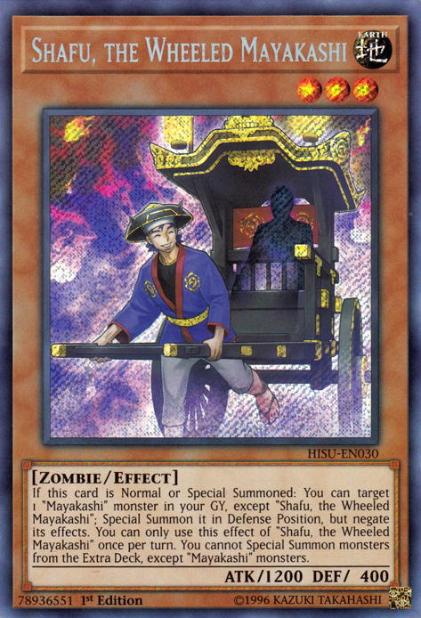 Shafu, the Wheeled Mayakashi [HISU-EN030] Secret Rare | Gamers Paradise