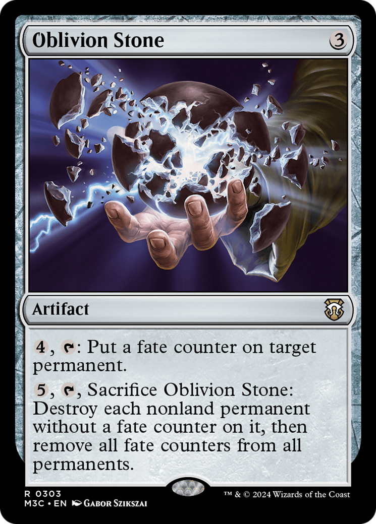 Oblivion Stone (Ripple Foil) [Modern Horizons 3 Commander] | Gamers Paradise