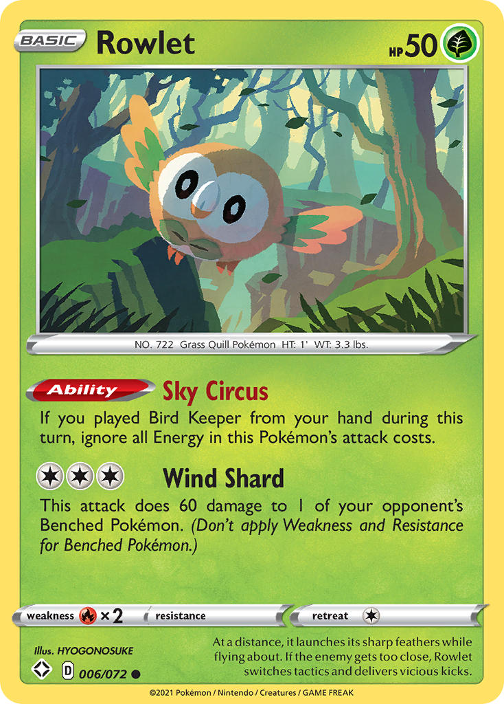Rowlet (006/072) [Sword & Shield: Shining Fates] | Gamers Paradise