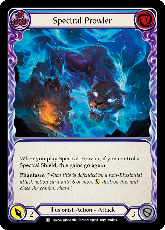 Spectral Prowler (Blue) [DYN226] (Dynasty)  Rainbow Foil | Gamers Paradise