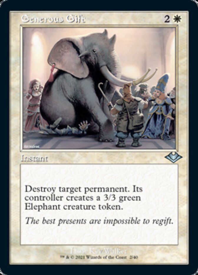 Generous Gift (Retro Foil Etched) [Modern Horizons] | Gamers Paradise