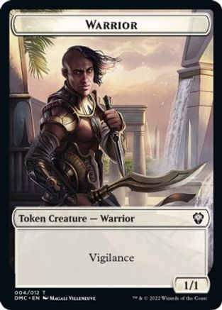 Zombie Knight // Warrior Double-Sided Token [Dominaria United Commander Tokens] | Gamers Paradise