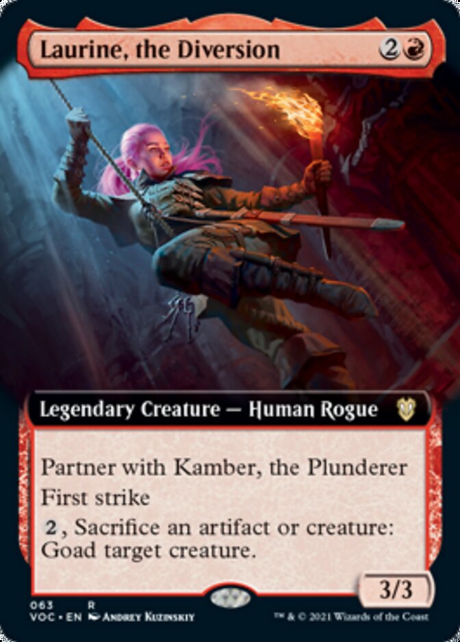 Laurine, the Diversion (Extended Art) [Innistrad: Crimson Vow Commander] | Gamers Paradise