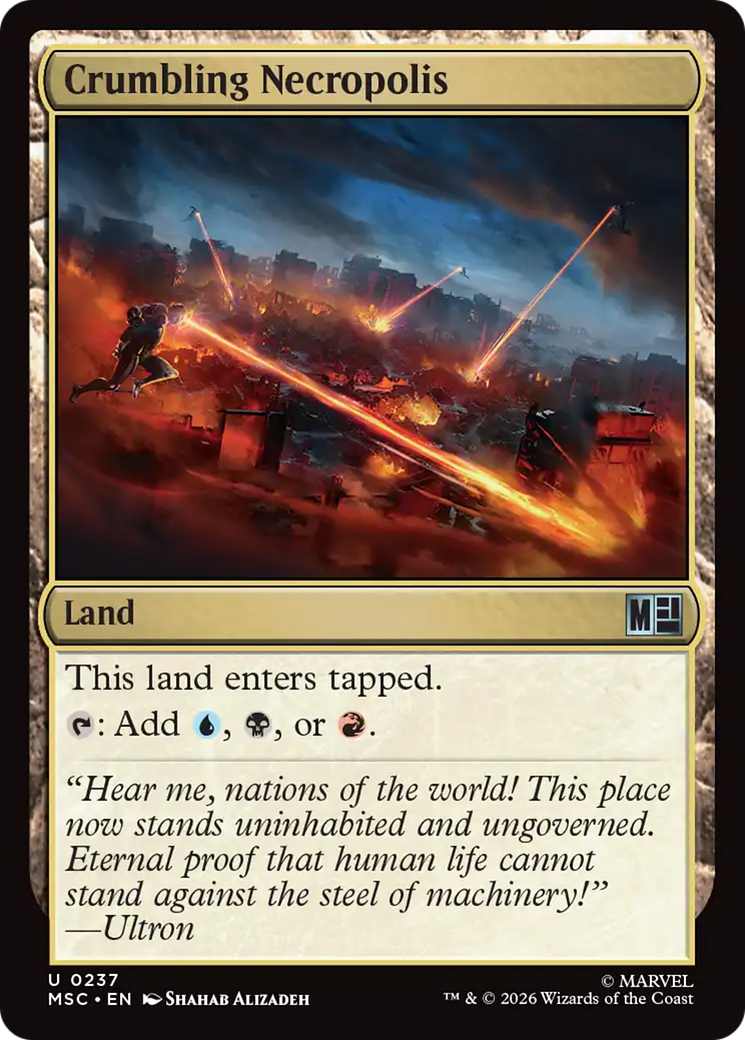 Crumbling Necropolis (Surge Foil) [Marvel Super Heroes Commander] | Gamers Paradise