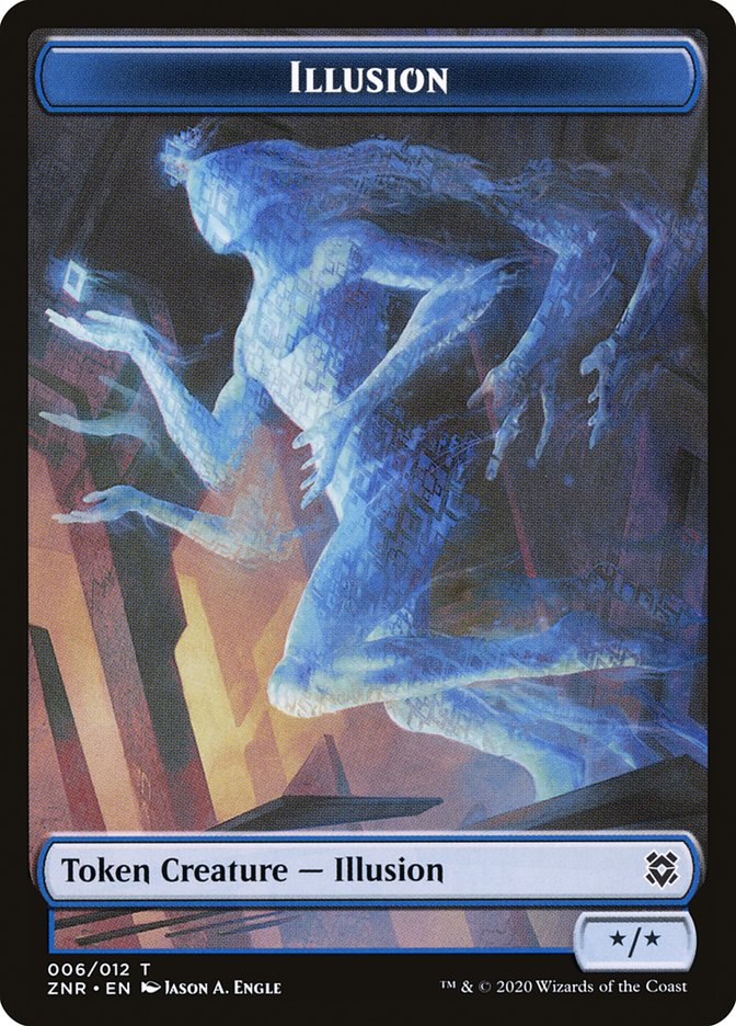 Goblin Construct // Illusion Double-Sided Token [Zendikar Rising Tokens] | Gamers Paradise