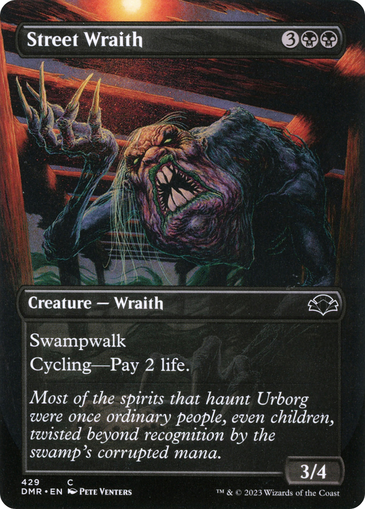 Street Wraith (Borderless Alternate Art) [Dominaria Remastered] | Gamers Paradise