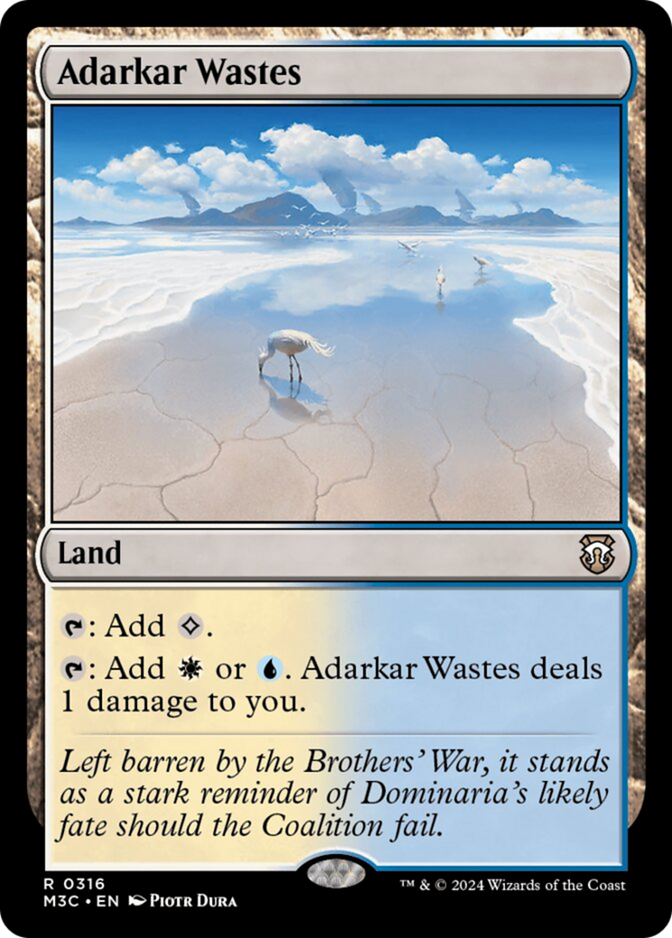 Adarkar Wastes (Ripple Foil) [Modern Horizons 3 Commander] | Gamers Paradise