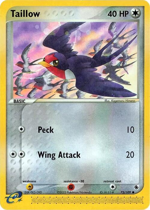 Taillow (72/109) [EX: Ruby & Sapphire] | Gamers Paradise