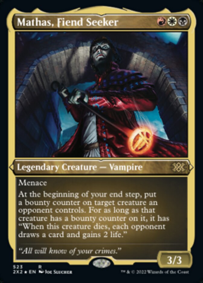 Mathas, Fiend Seeker (Foil Etched) [Double Masters 2022] | Gamers Paradise