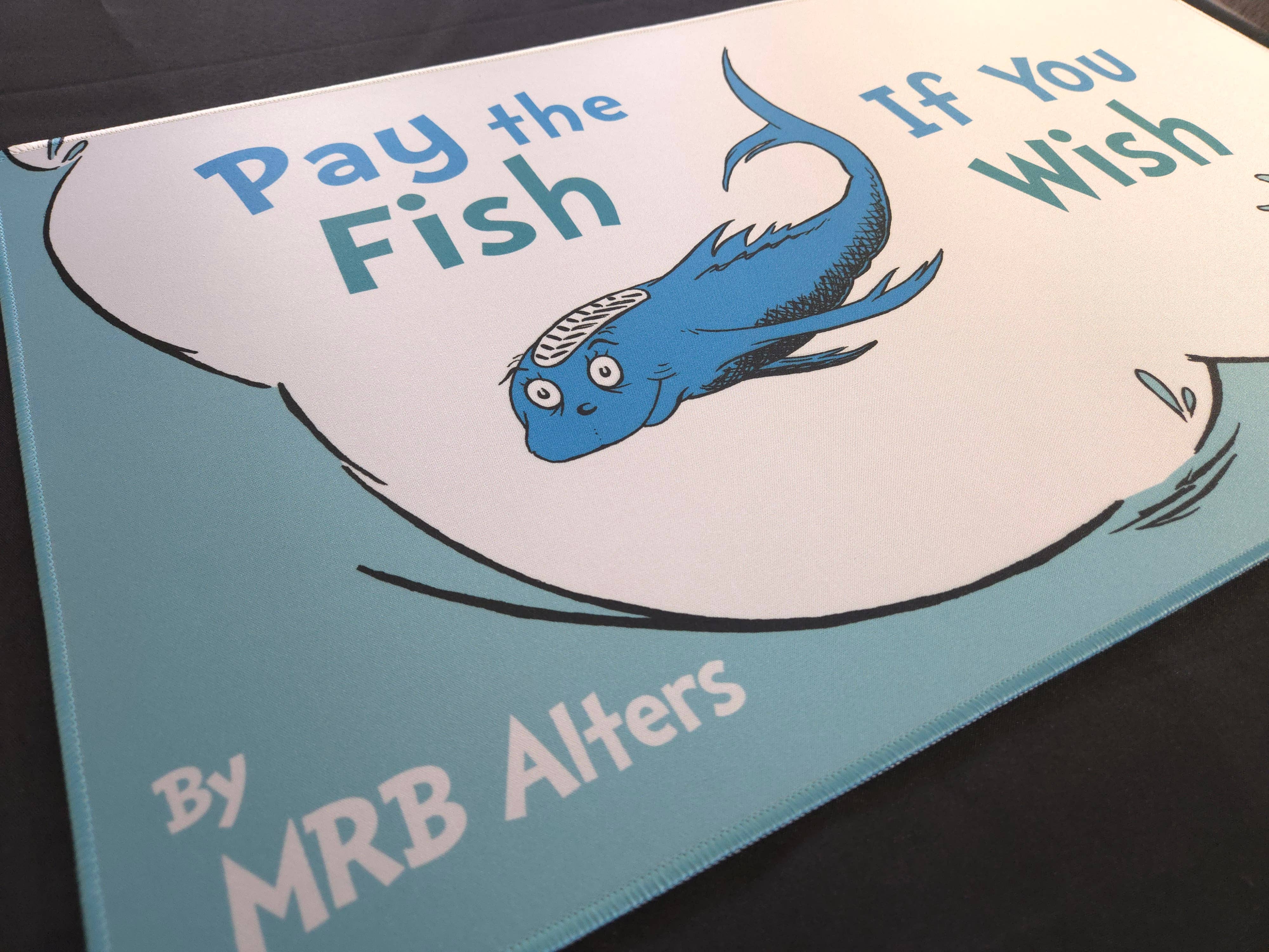 "Pay the Fish If You Wish" Whimsical Playmat | Gamers Paradise