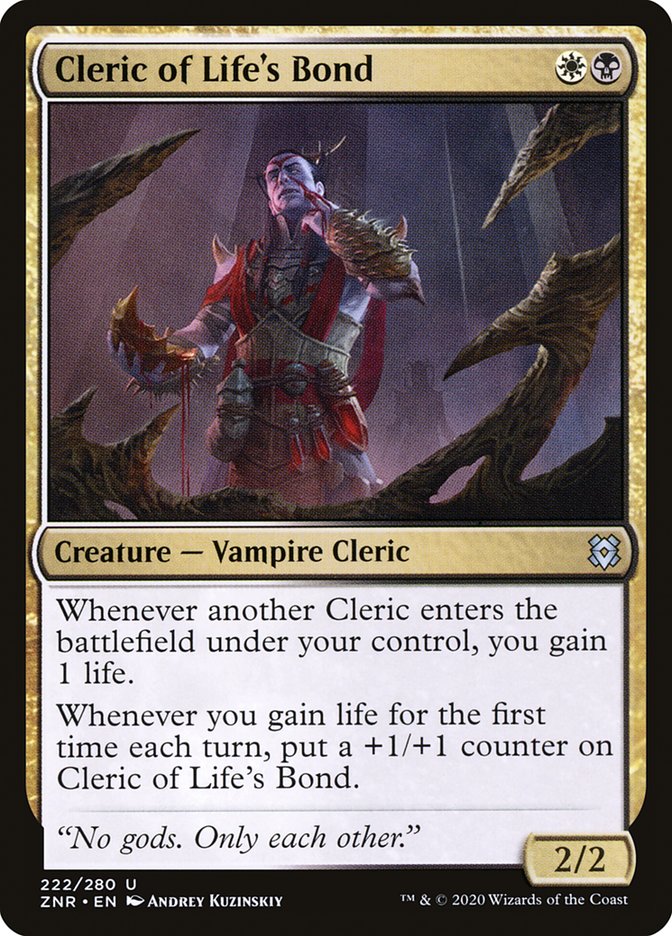 Cleric of Life's Bond [Zendikar Rising] | Gamers Paradise