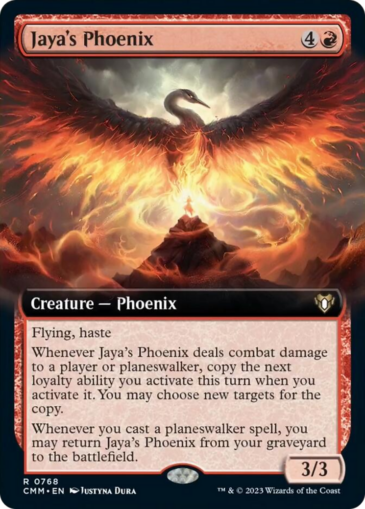 Jaya's Phoenix (Extended Art) [Commander Masters] | Gamers Paradise