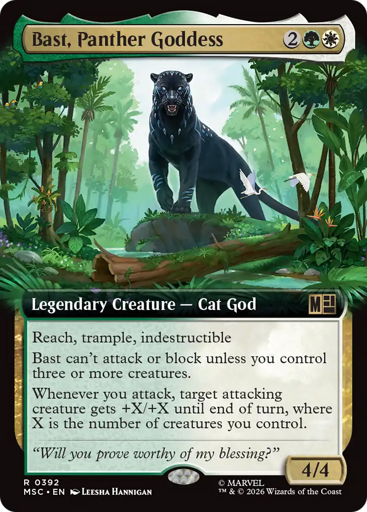 Bast, Panther Goddess (Extended Art) [Marvel Super Heroes Commander] | Gamers Paradise