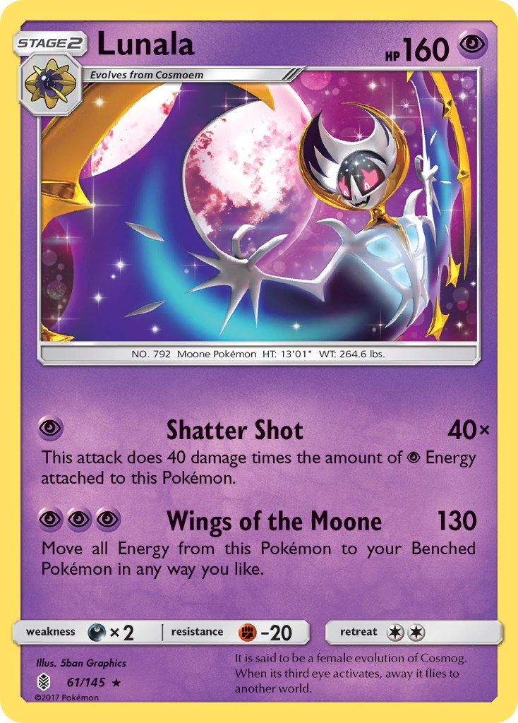 Lunala (61/145) (Theme Deck Exclusive) [Sun & Moon: Guardians Rising] | Gamers Paradise