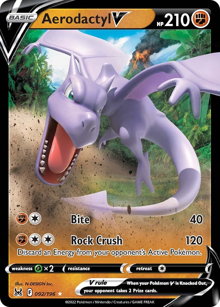 Aerodactyl V (092/196) [Sword & Shield: Lost Origin] | Gamers Paradise