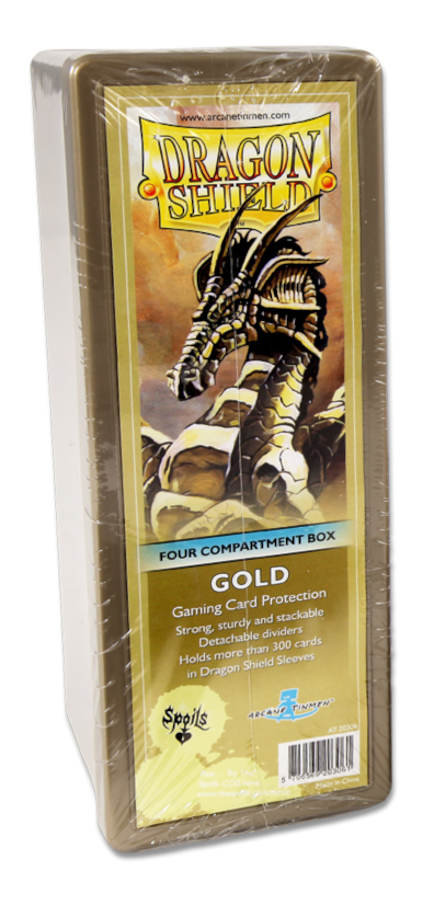 Dragon Shield: Four-Compartment Deck Box - Gold | Gamers Paradise