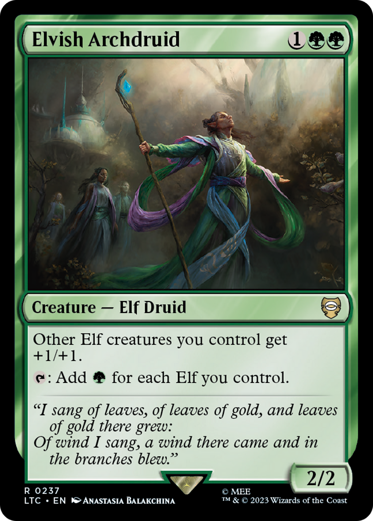 Elvish Archdruid [The Lord of the Rings: Tales of Middle-Earth Commander] | Gamers Paradise