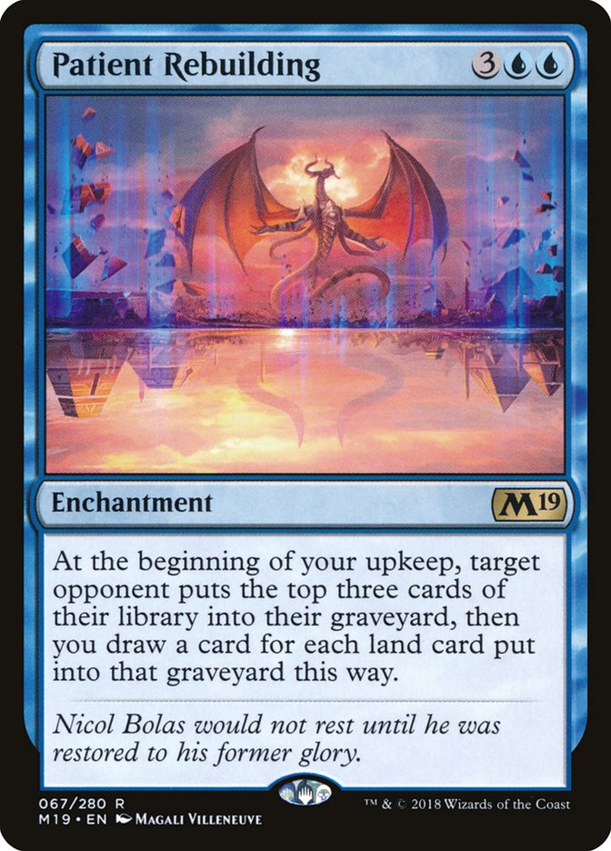 Patient Rebuilding [Core Set 2019] | Gamers Paradise
