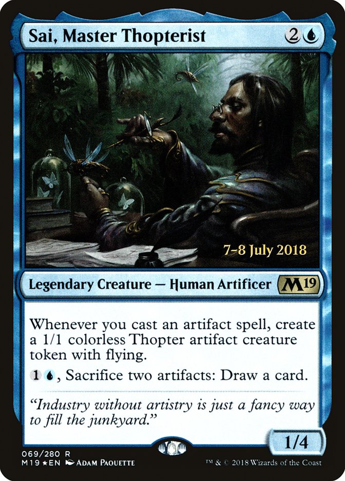 Sai, Master Thopterist [Core Set 2019 Prerelease Promos] | Gamers Paradise