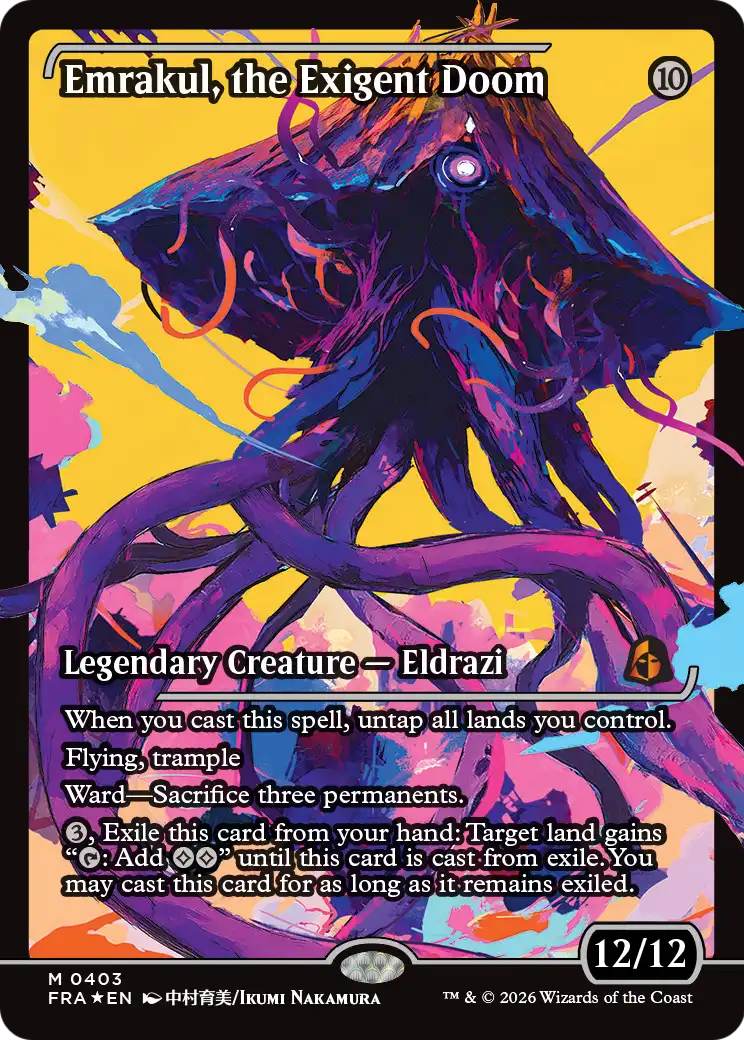 Emrakul, the Exigent Doom (Showcase) [Reality Fracture] | Gamers Paradise